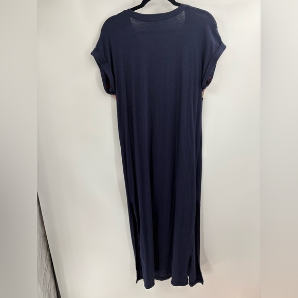 Sundry anthropologie boho Verona Maxi Tee Dress Blue Striped Knit Casual small - Picture 11 of 15